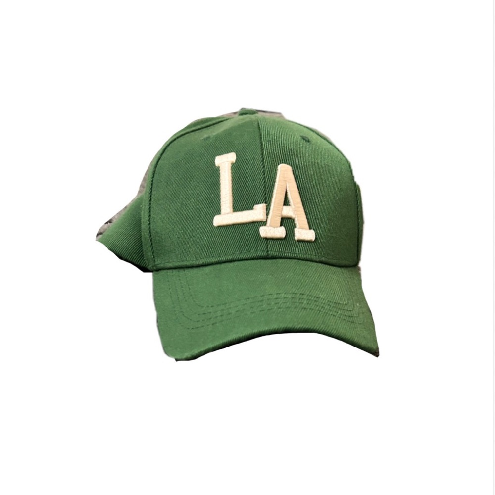 Green LA Baseball Cap